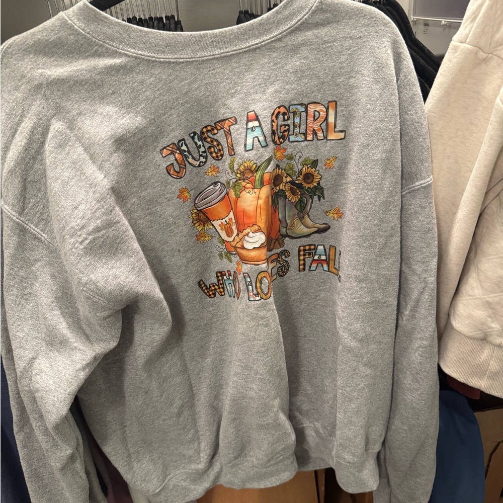 Gray Graphic women’s Sweater
